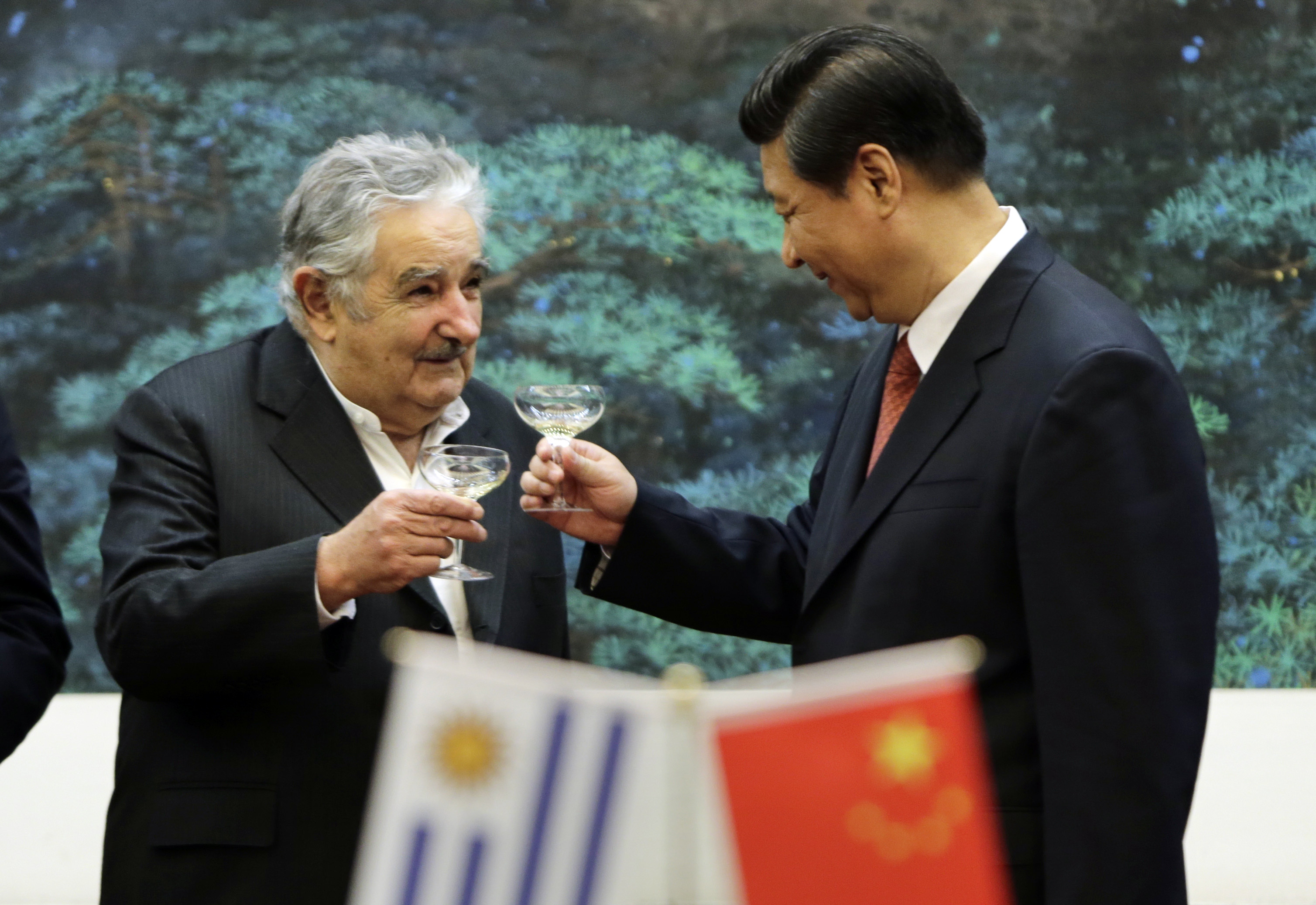Pepe Mujica con líderes Mundiales