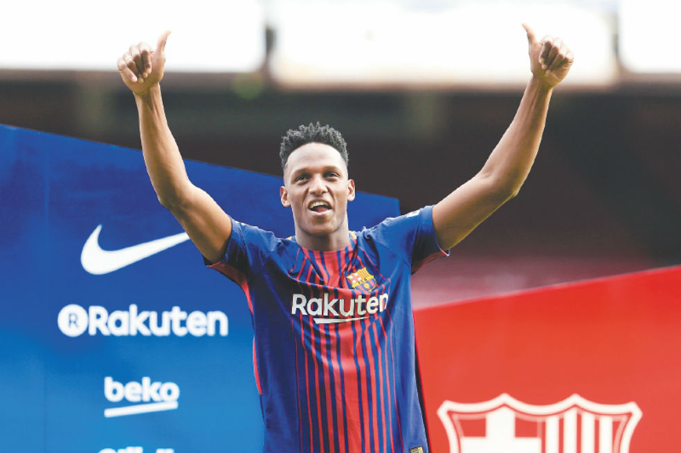 A Yerry le luce la azulgrana