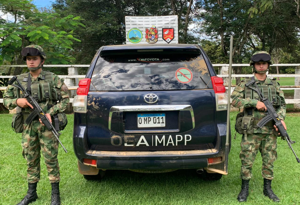 Ejército recuperó vehículo de la OEA que había sido hurtado en Cauca