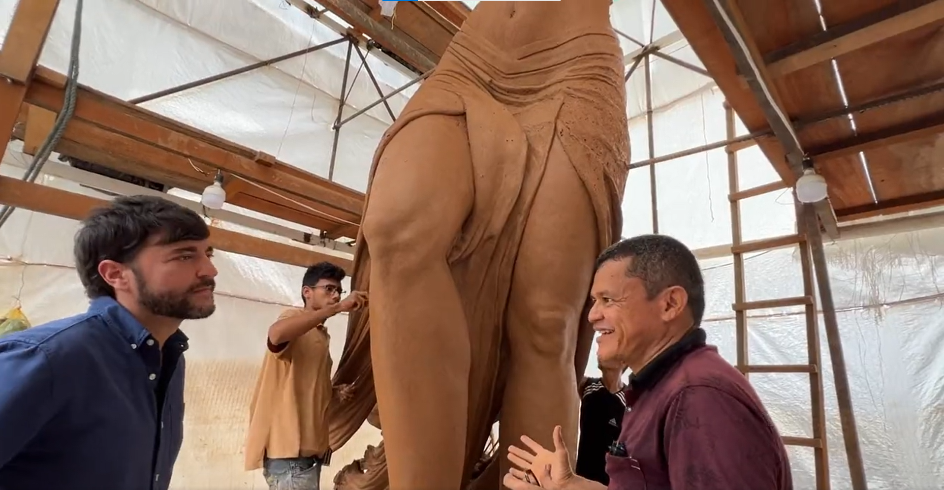 Así va la construcción de la estatua de Shakira en Barranquilla: ¿qué dijo ella?
