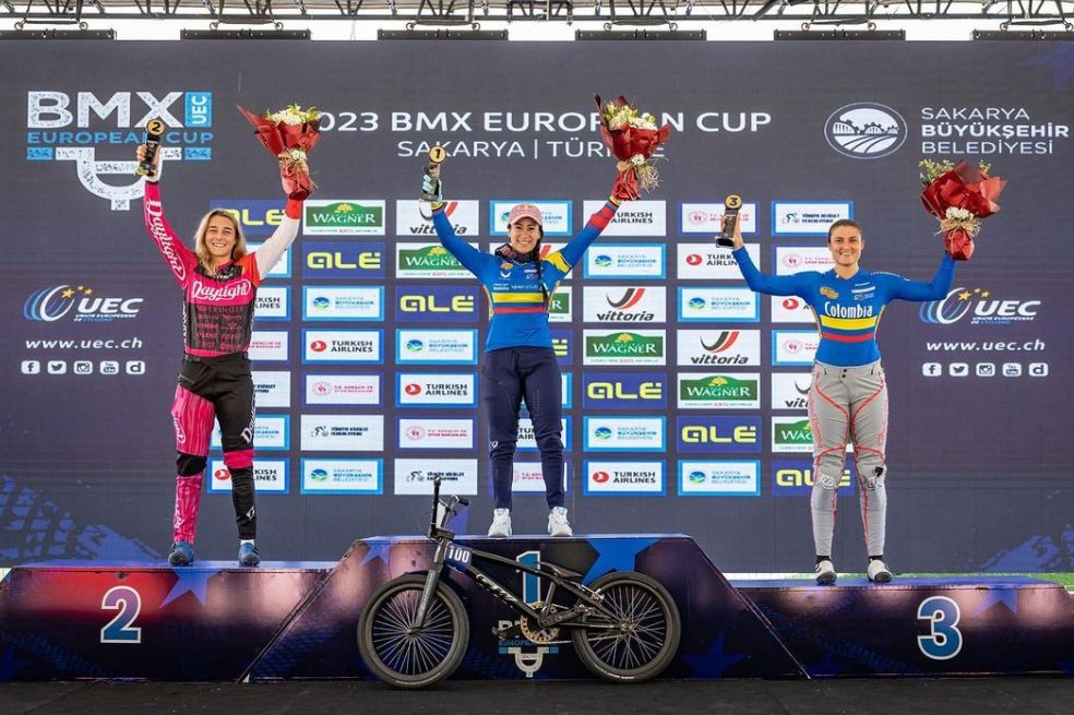 Colombia logró cinco medallas de oro en la Copa de Europa de BMX