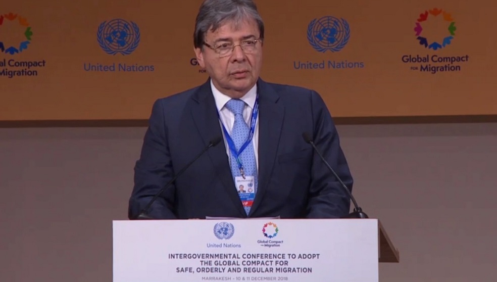 Colombia adopta el Pacto Mundial para la Migración de la ONU