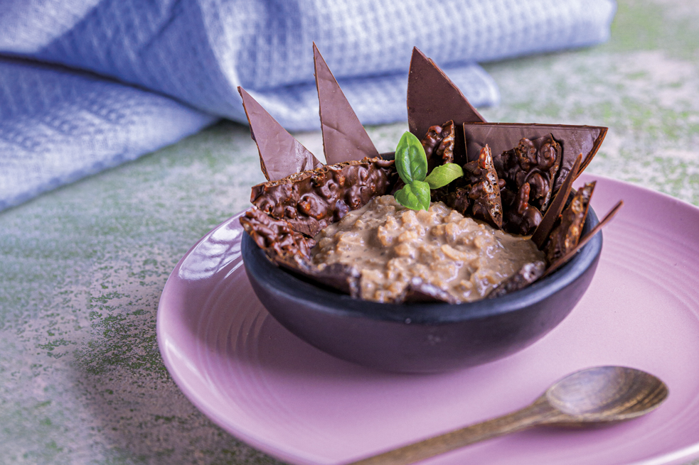 Receta de arroz con leche con chocolate para el Día del Amor y la Amistad