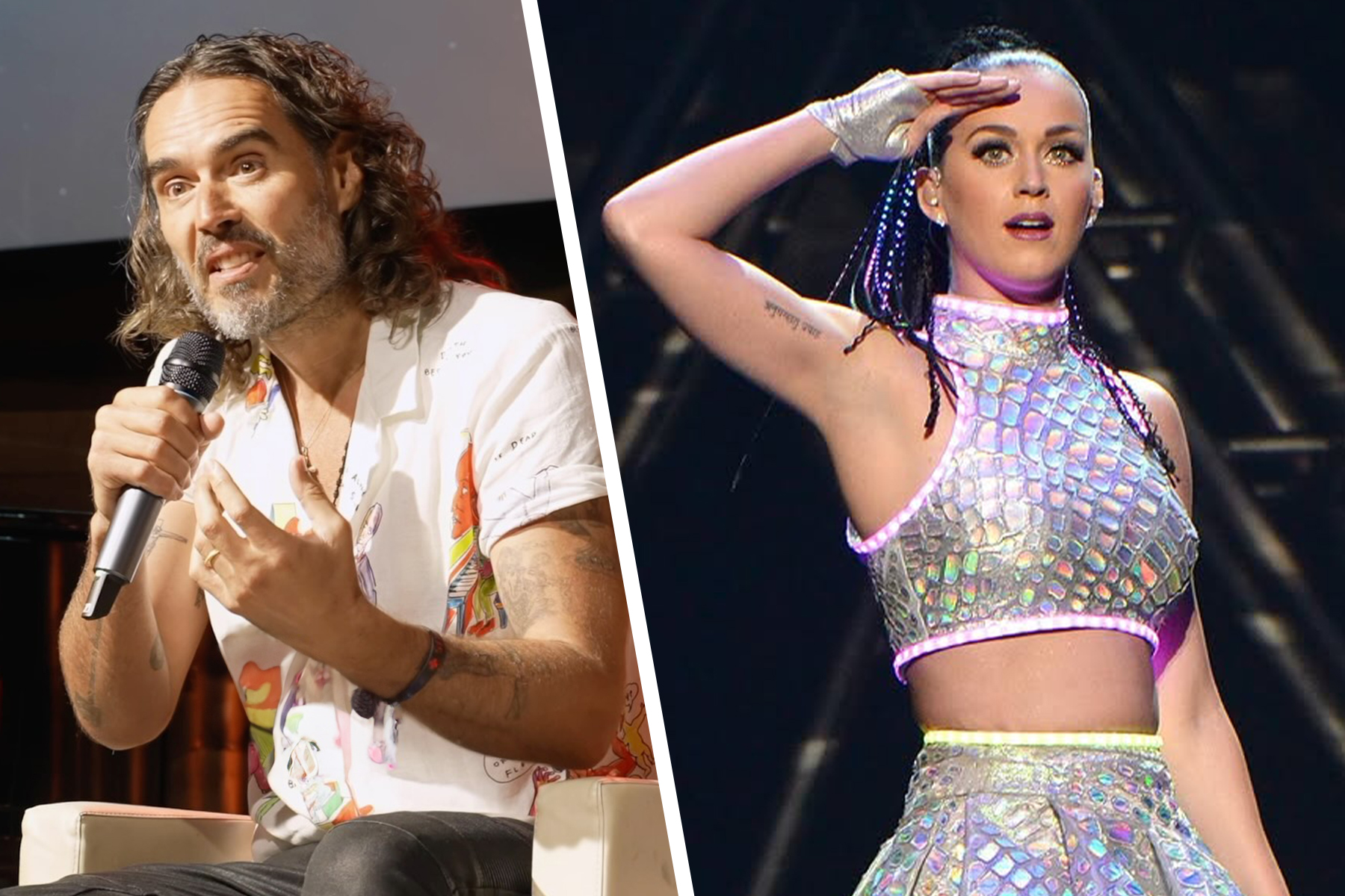Russell Brand y Katy Perry.