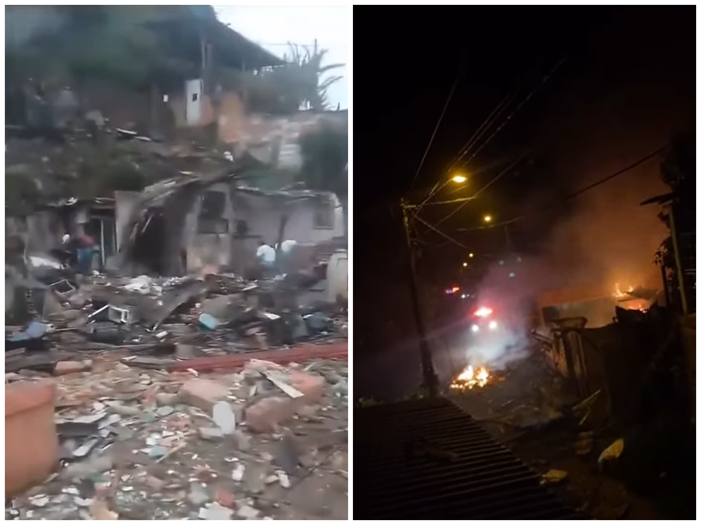 Explosión en polvorería dejo dos heridos y 8 casas afectadas en Caldas, Antioquia