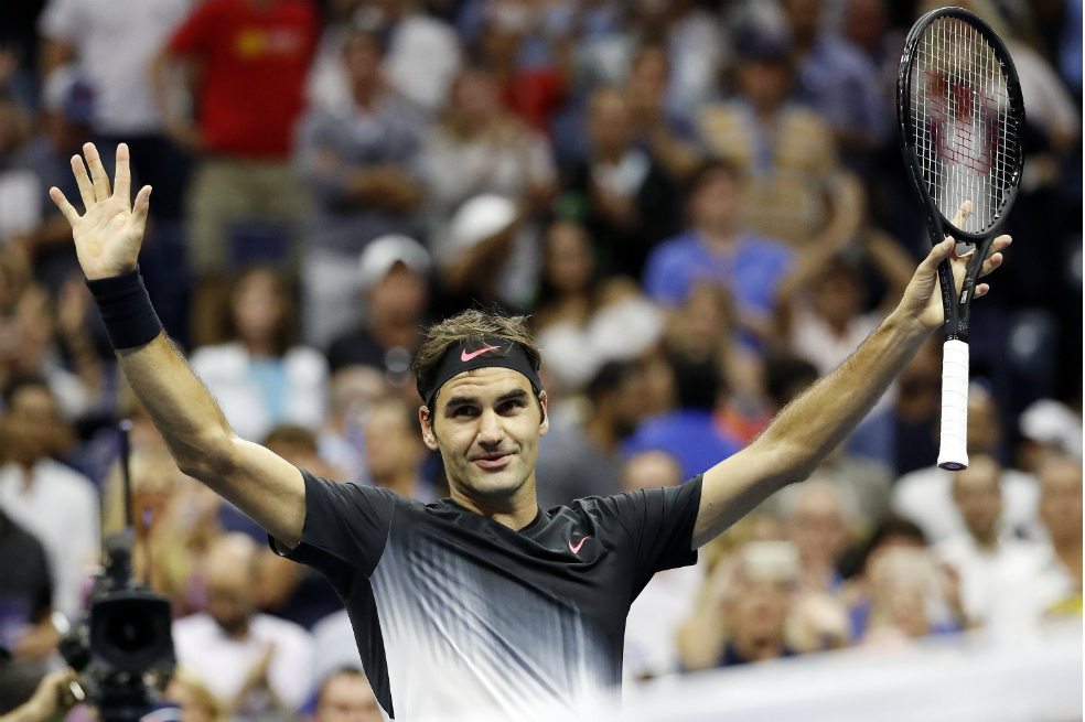 Federer venció a Kohlschreiber y enfrentará a Del Potro en los cuartos del US Open