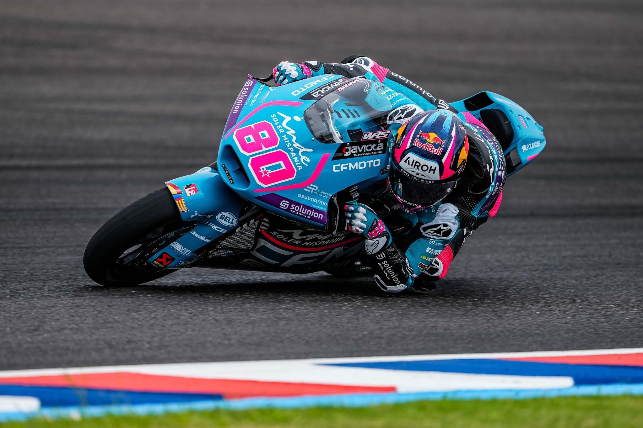 David Alonso sumó sus primeros puntos en Moto2 en el Gran Premio de Las Américas