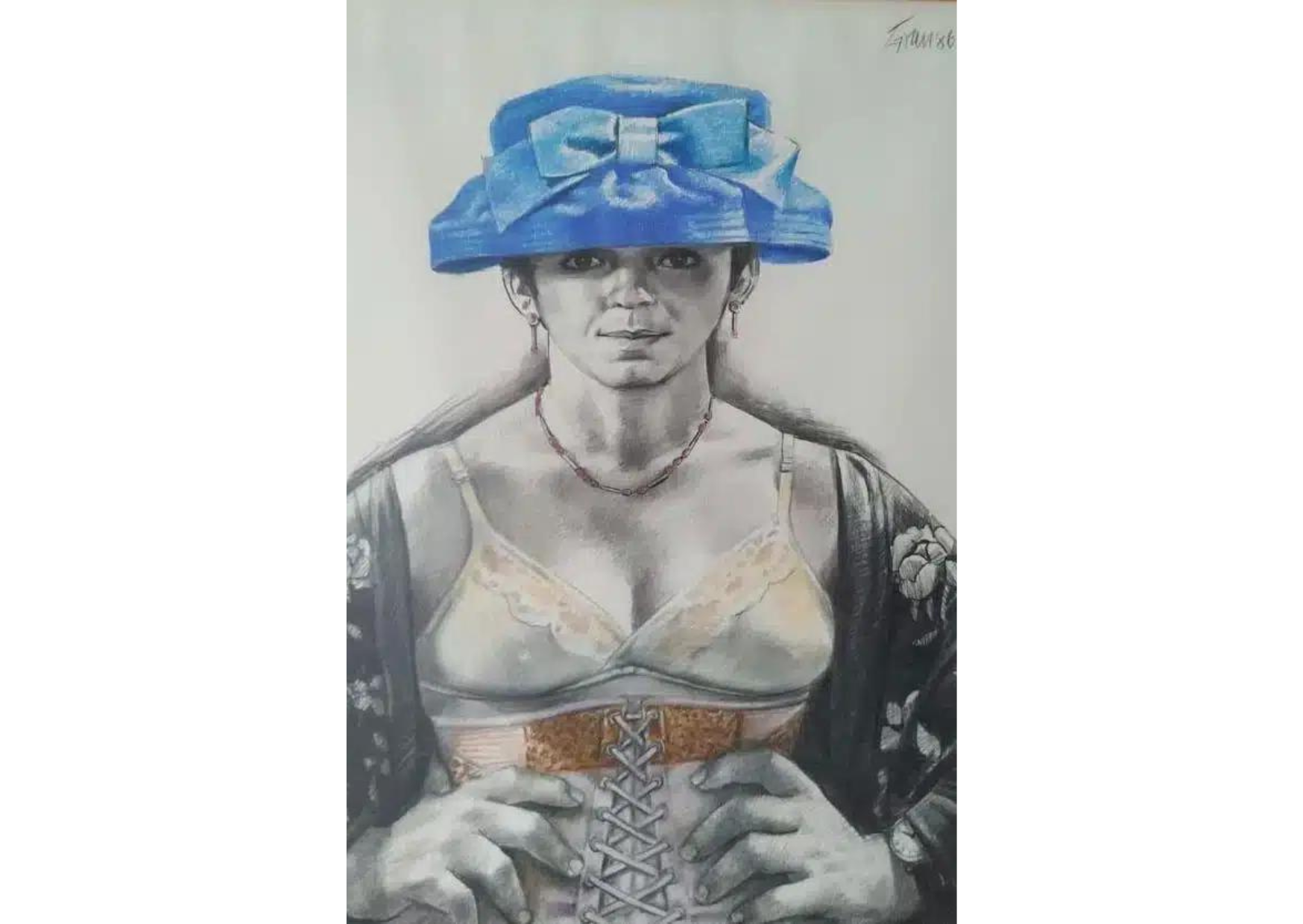 Rita 5:30 pm, 1986
Óleo, pastel y carboncillo sobre papel

100 x 70 cm
39 3/8 x 27 1/2 in