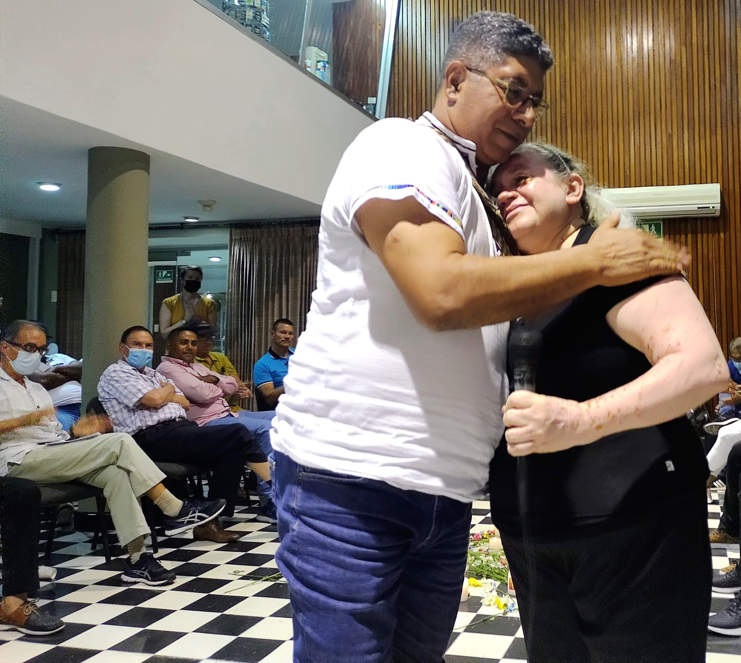 Yojaira Pérez víctima de Montes de María en evento de Comisión de la Verdad en Cartagena.