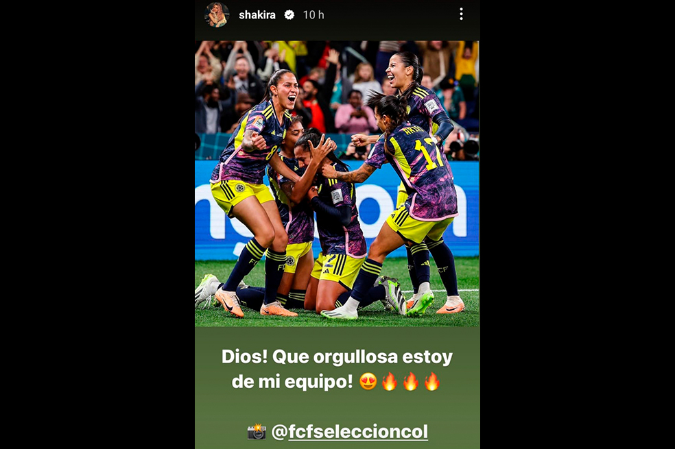 Shakira y la Selección Femenina de Fútbol de Colombia