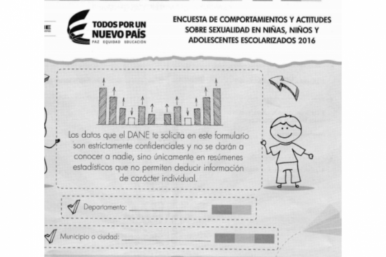 Le encuesta contenía preguntas que para los padres y educadores podían ser nocivas para los menores / Dane