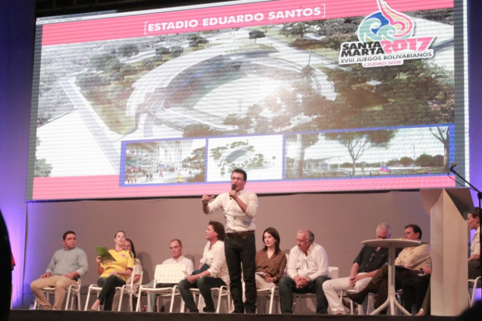 Suscriben convenio para construcción de escenarios deportivos en Santa Marta