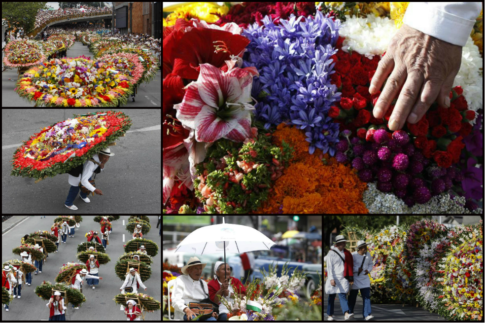 Las flores cubrieron las calles de Medellín en el Desfile de Silleteros