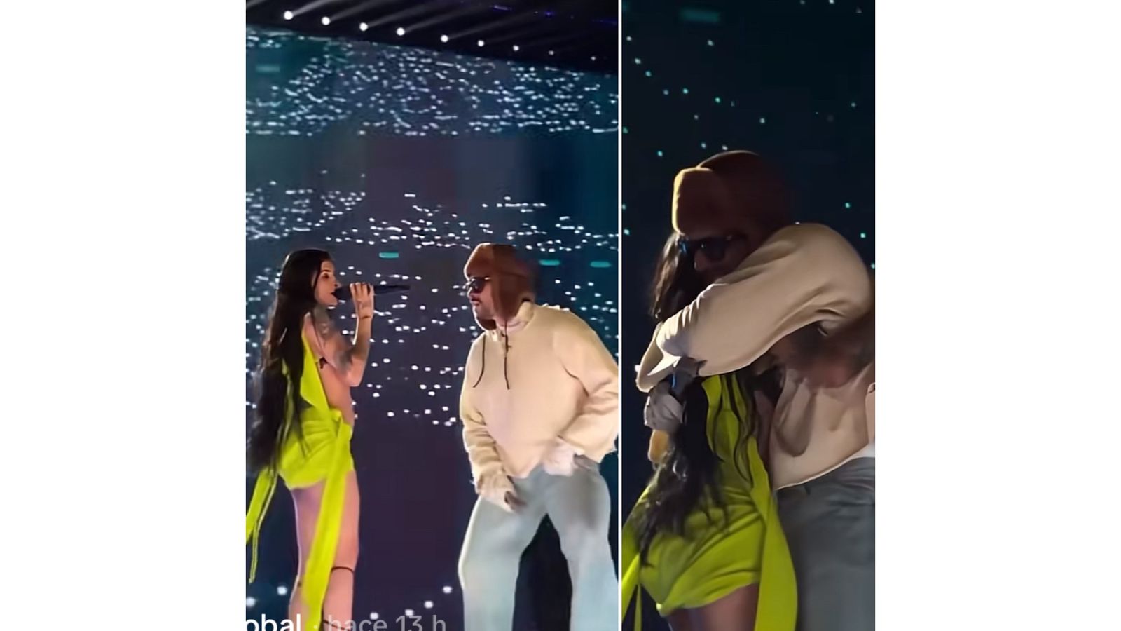 Bad Bunny invita a  Cazzu a cantar en concierto y cibernautas insisten en que fueron novios