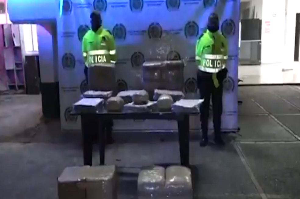 Policía halla 112 kilos de marihuana en la localidad de Suba, en Bogotá