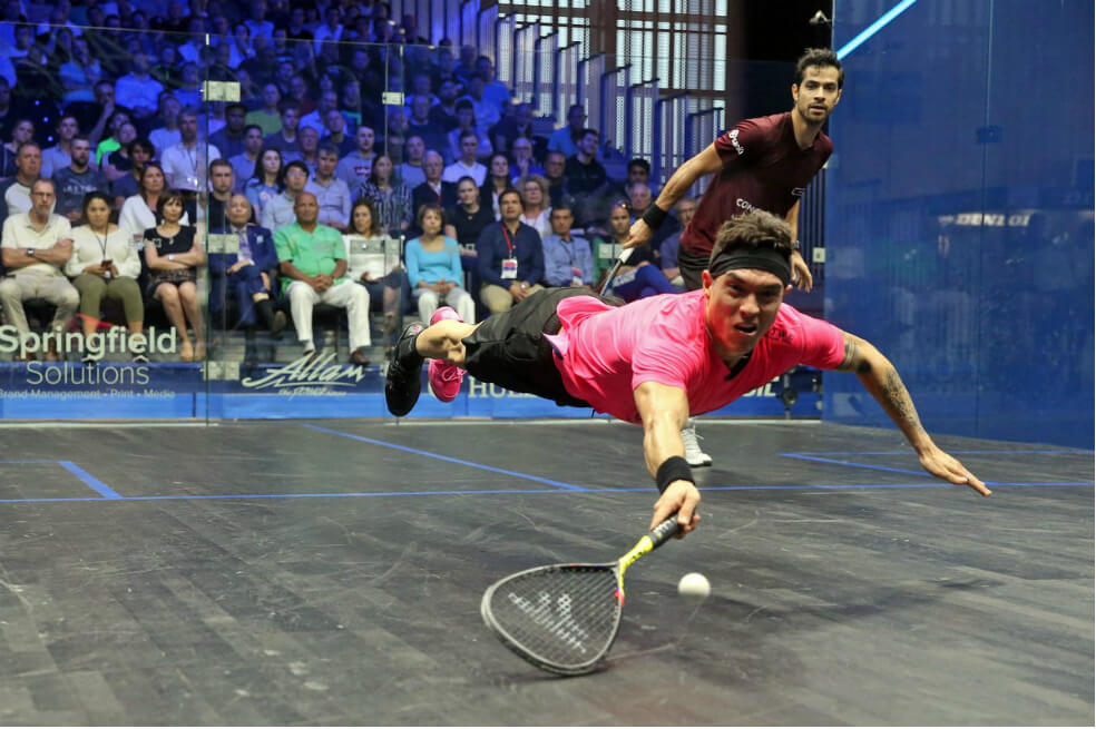 Miguel Ángel Rodríguez volvió a ganar en el Abierto Británico de Squash