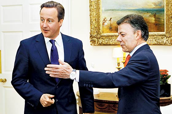 Santos anunció respaldo de Inglaterra al proceso de paz
