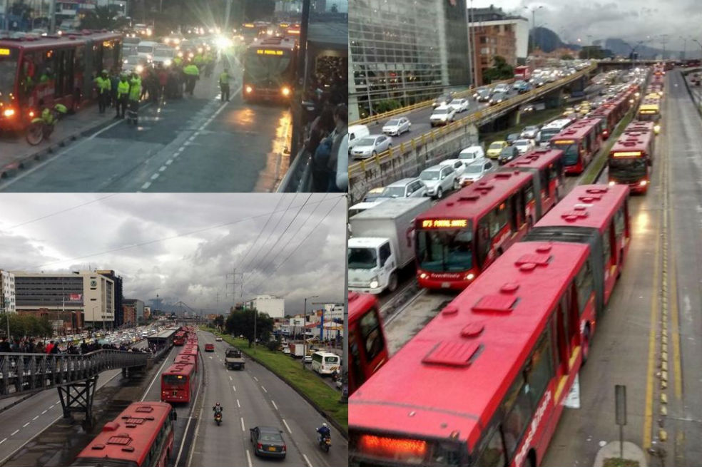 Bogotá sufre en tercer día de paro