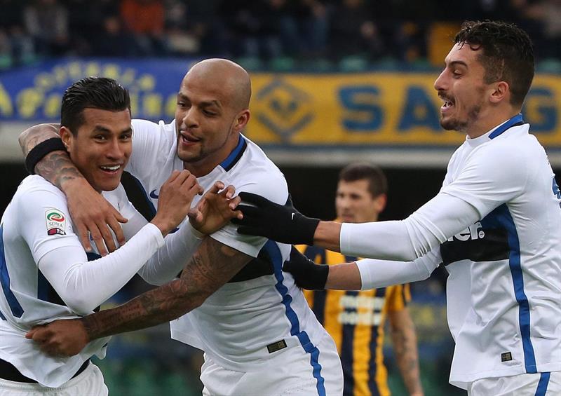 Jeison Murillo marcó en el empate de Inter con Verona