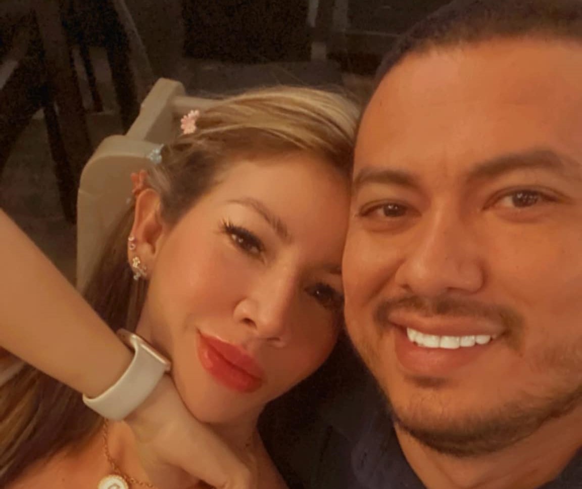 El contratista Anuar David Montesino Díaz junto a su esposa Diana Margarita Rodríguez Caro.