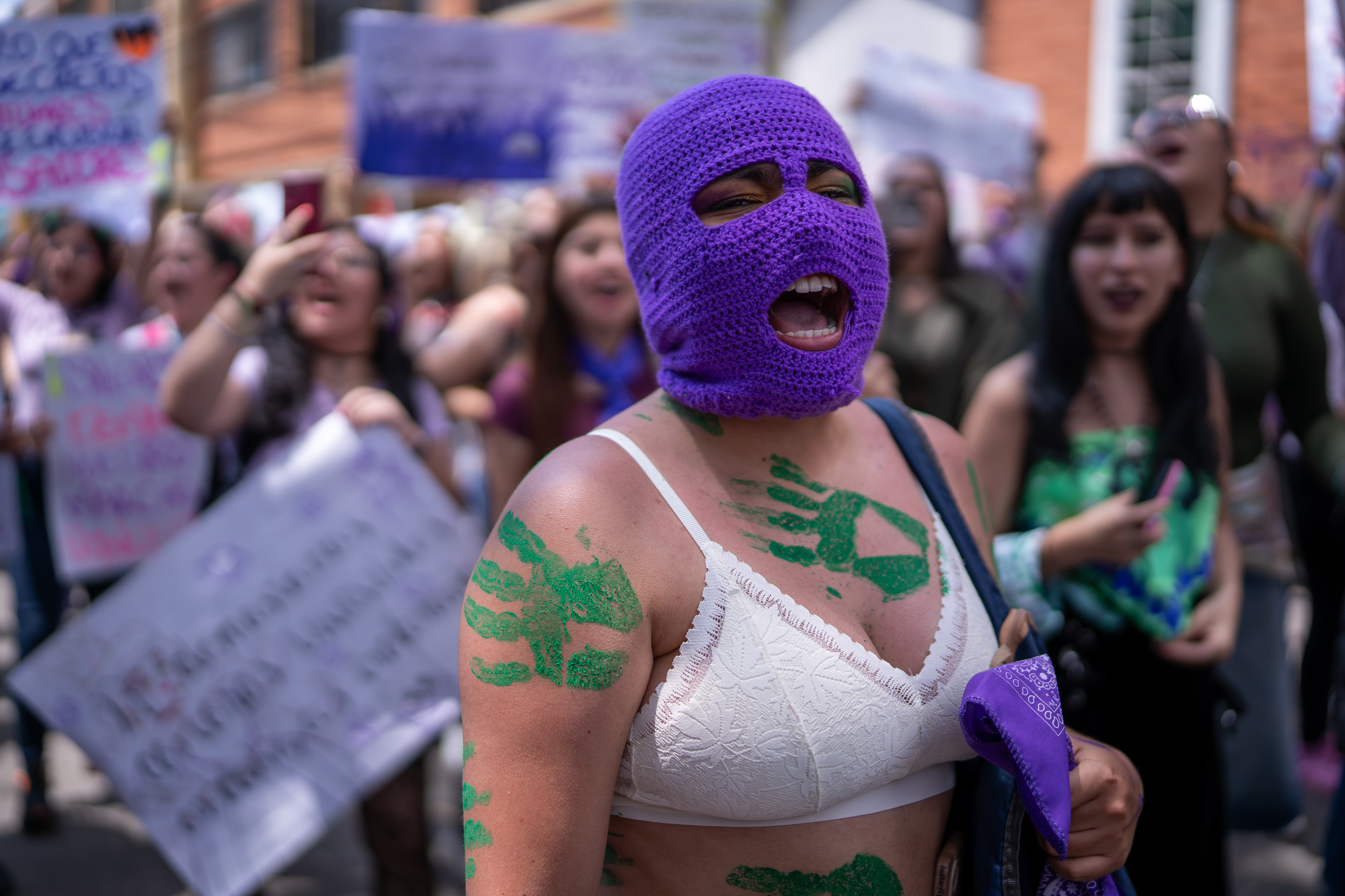 Marcha del 8M en Bogotá.