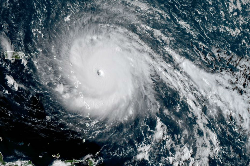 Huracán Irma alcanzó las islas de San Bartolomé y San Martín