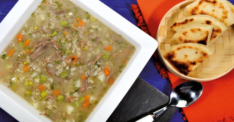 Receta del día: Sopa de cebada perlada