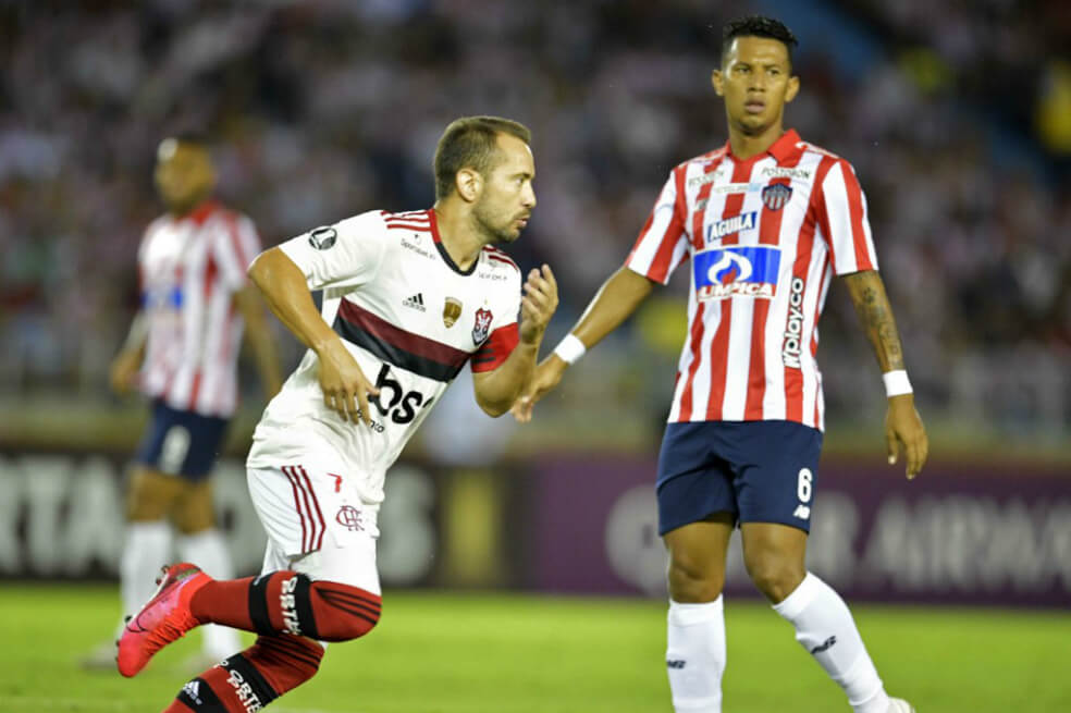Júnior debutó con derrota en la Libertadores: Flamengo le ganó en Barranquilla