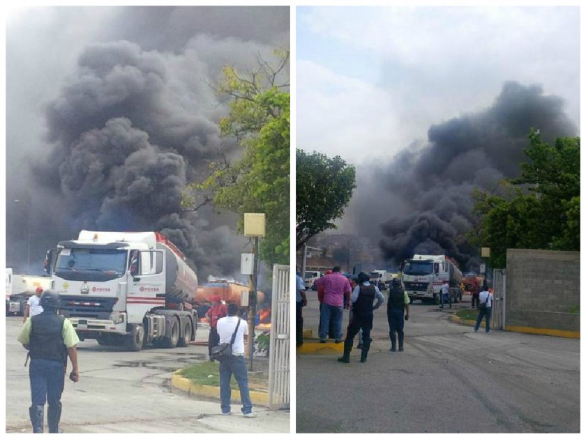 Explota tanque de PDVSA en Catia La Mar, norte de Venezuela