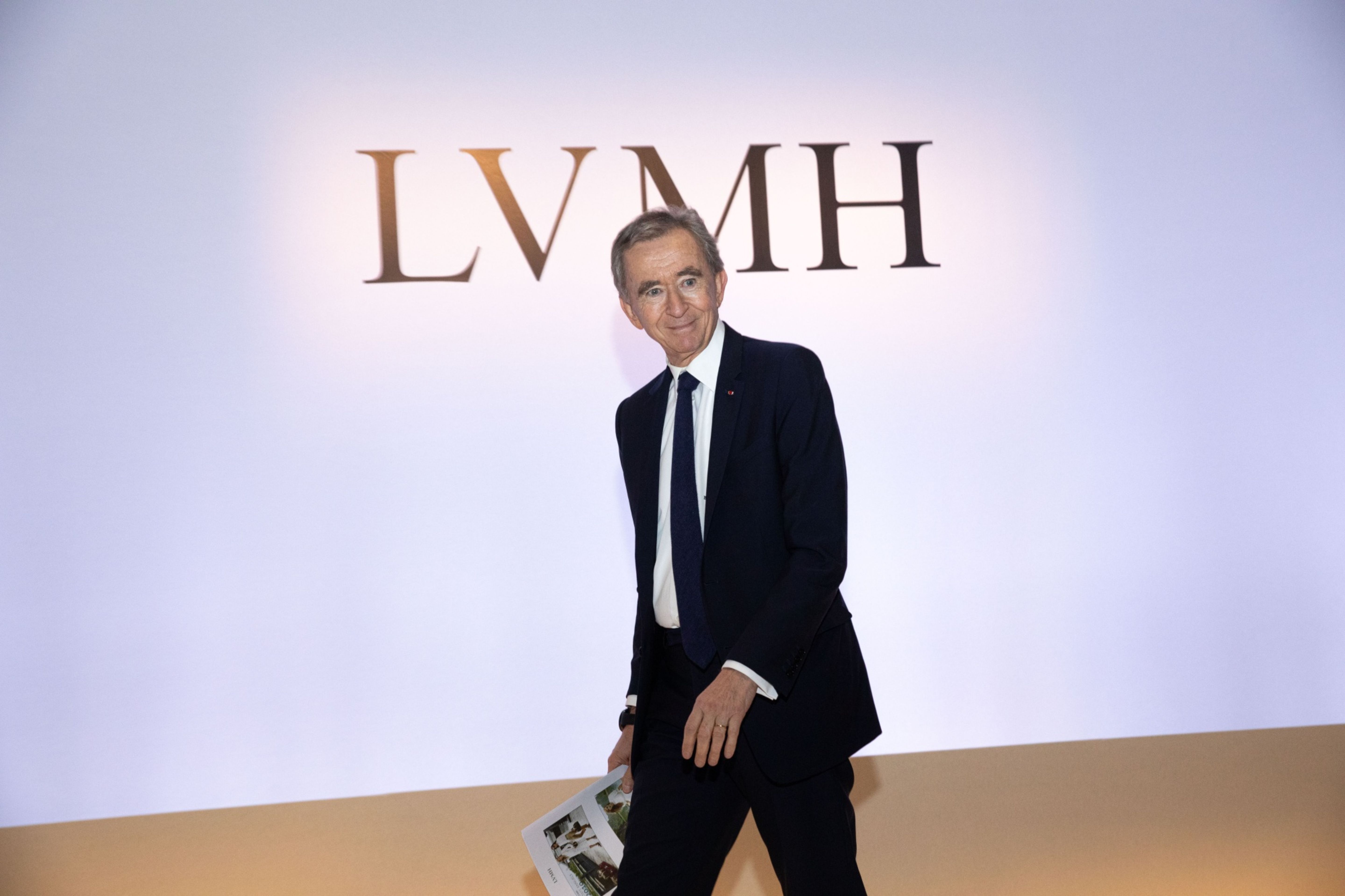 Fotografía de Bernard Arnault, presidente de LVMH.
