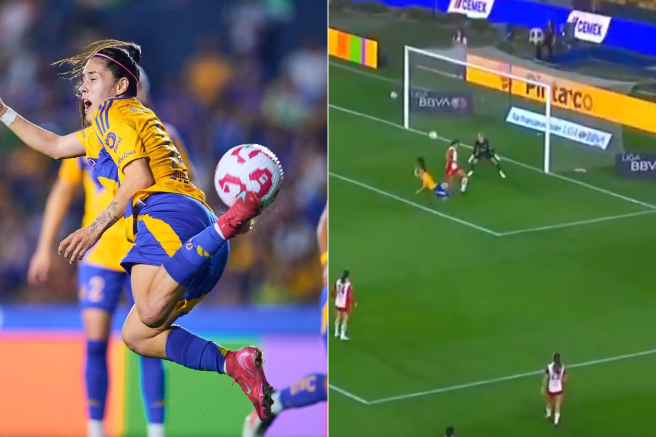 ¿Digno de Puskás? Vea el golazo de Jaqueline Ovalle en la Liga MX Femenina: video