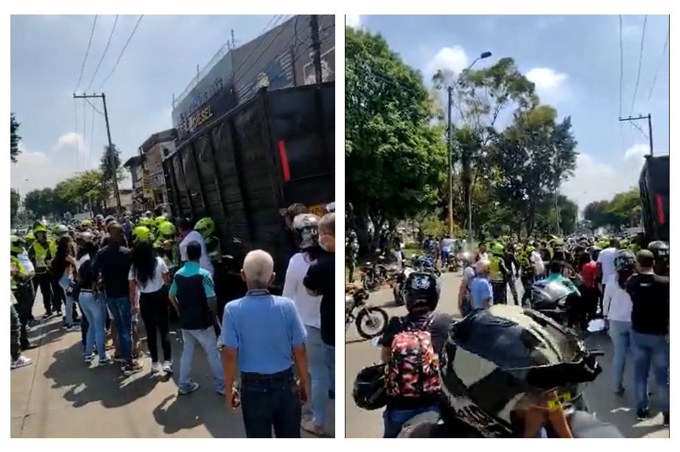 En asonada y con dos capturados terminó caravana fúnebre en Cali