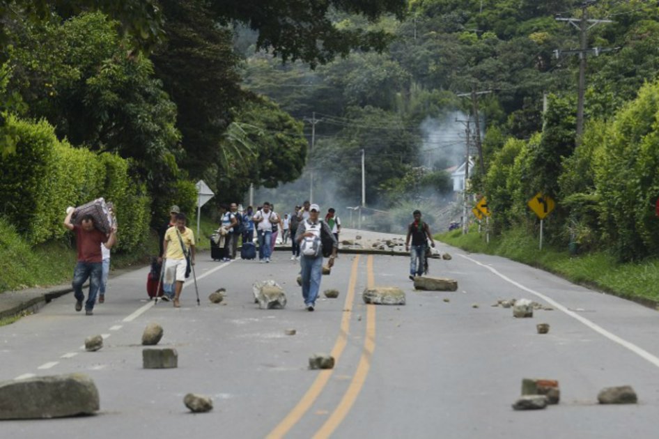 Cruz Roja Colombiana activó caravana humanitaria hacia el Cauca por cierre de vías