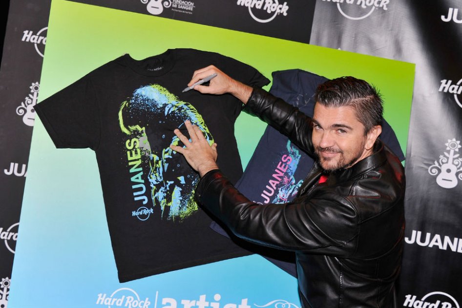 Juanes recibe el apoyo de Hard Rock Café