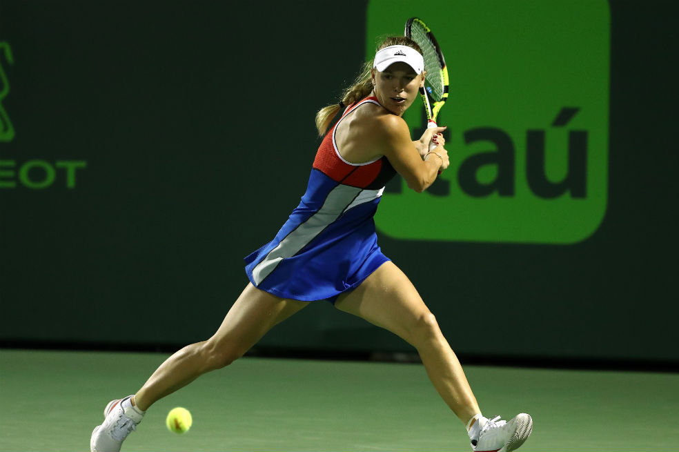 Caroline Wozniacki denunció insultos en Miami