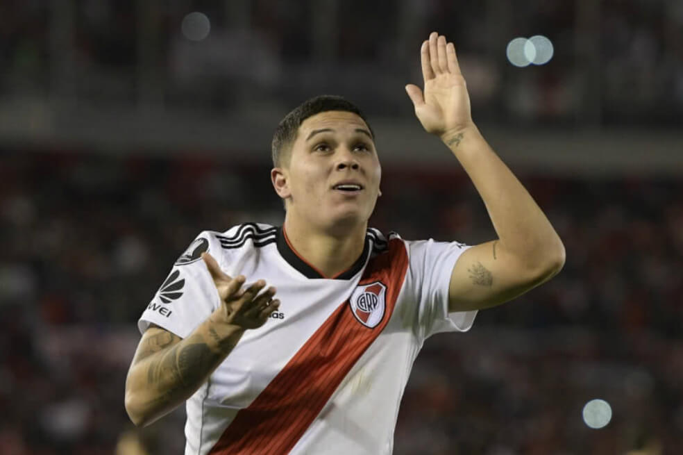 Juan Fernando Quintero se despidió de sus compañeros de River Plate