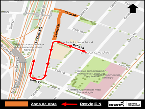 Desvío Oriente - Norte