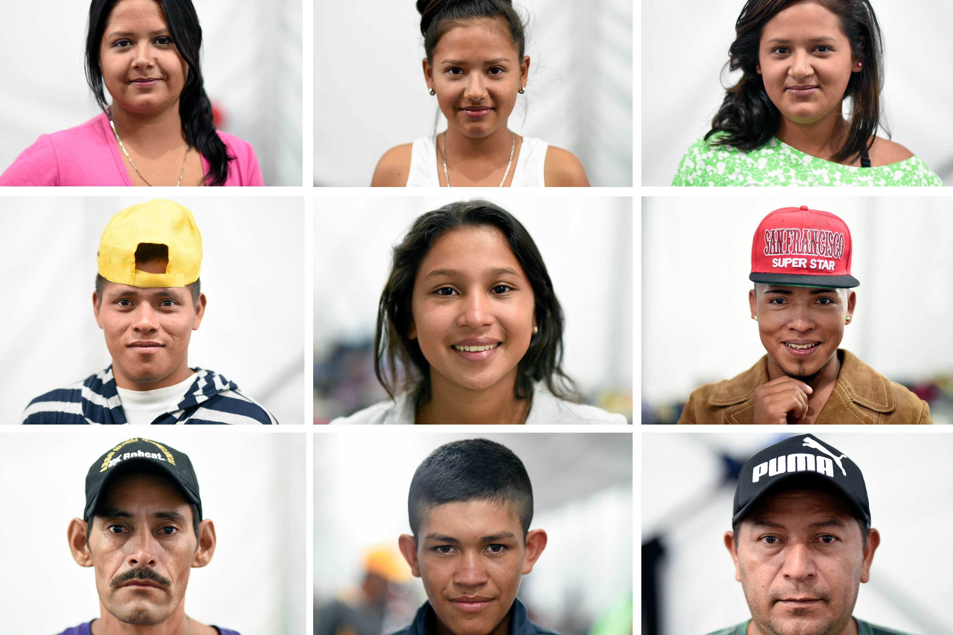 Los rostros de la caravana de migrantes hacia EE.UU.