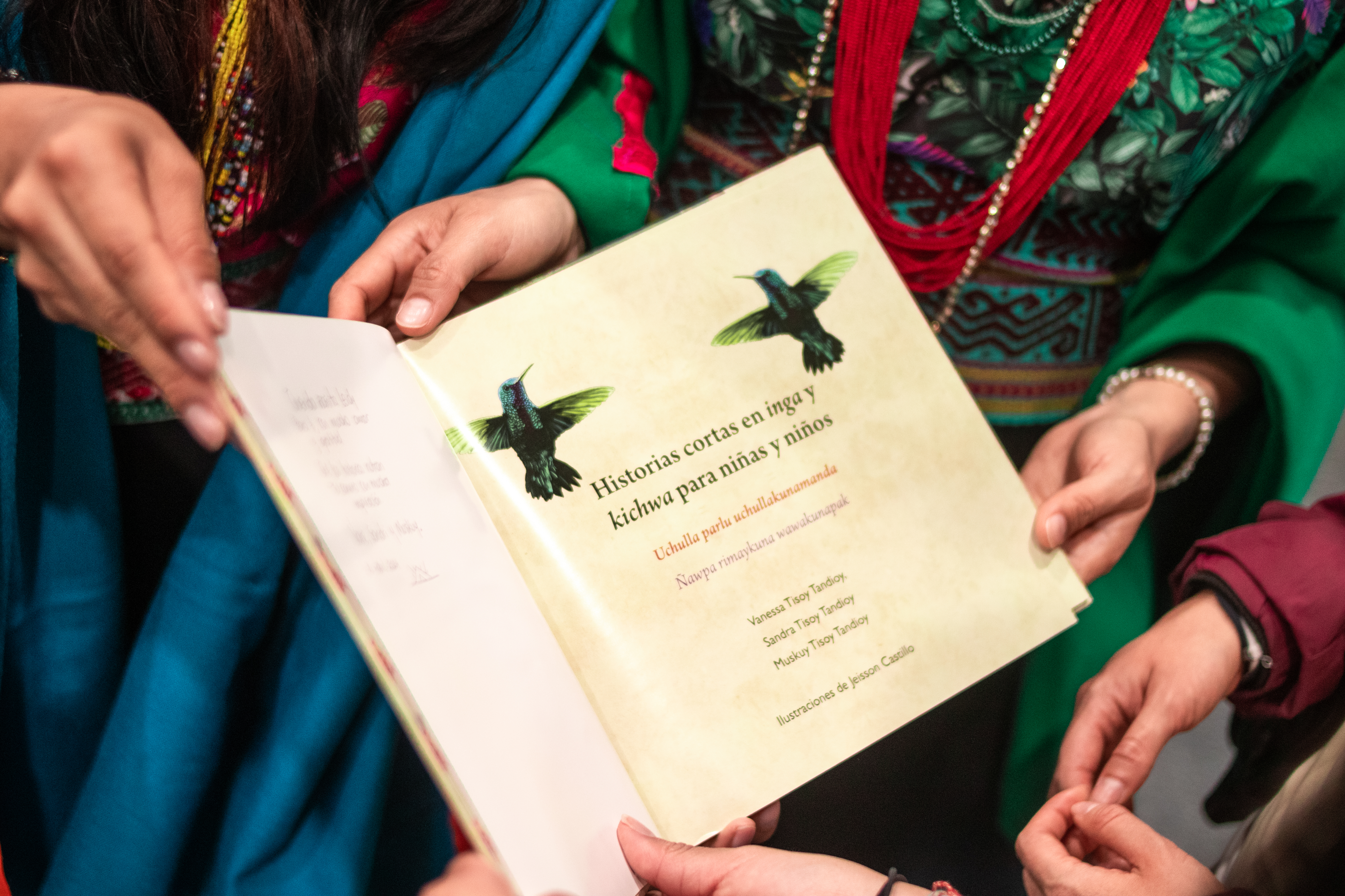 Presentación del libro “historias cortas en inga y kichwa para niñas y niños”.