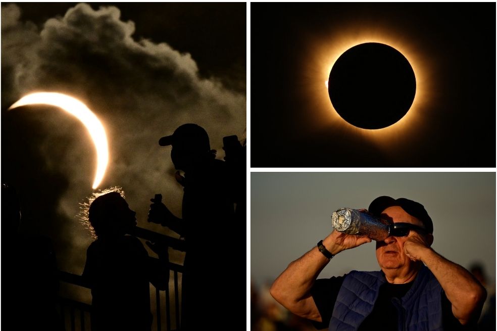 Las increíbles fotos que dejó el eclipse solar total del 12 de agosto de 2026