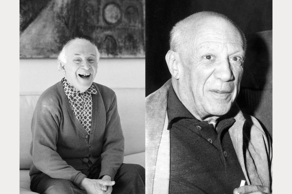 Marc Chagall y Pablo Picasso fueron dos de los pintores más reconocidos del siglo XX, aunque sus estilos artísticos eran muy diferentes.