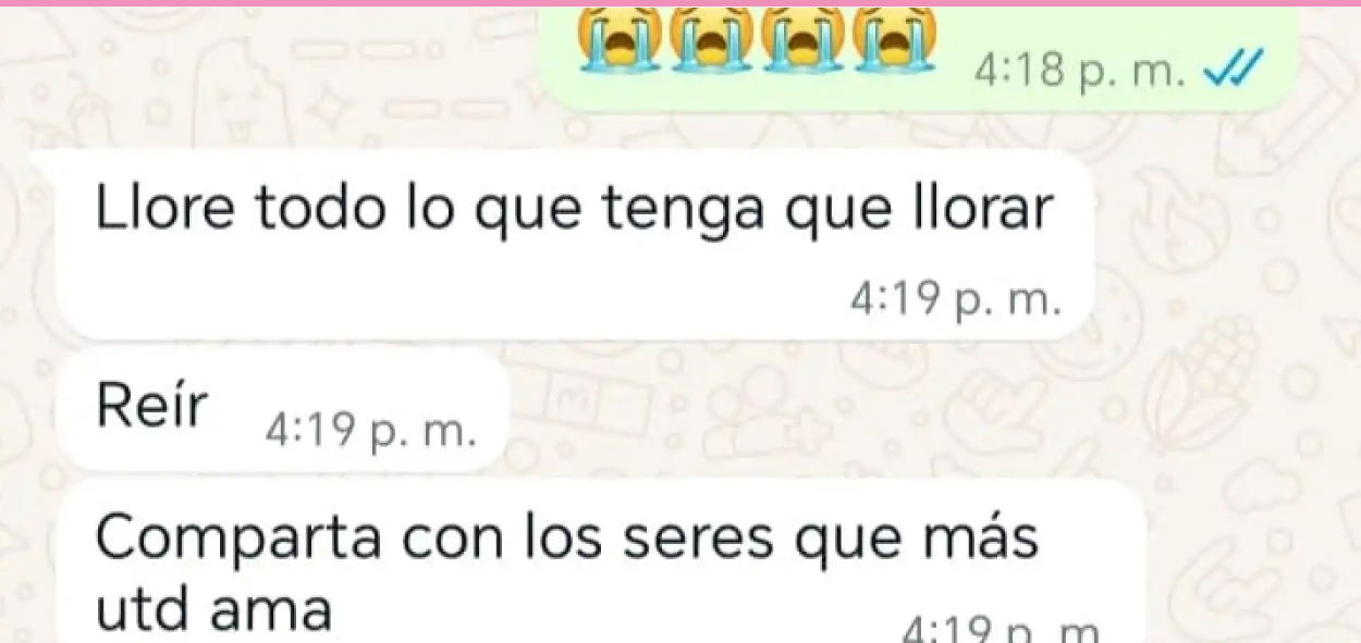 Uno de los mensajes mostrados por Merchán a las autoridades.