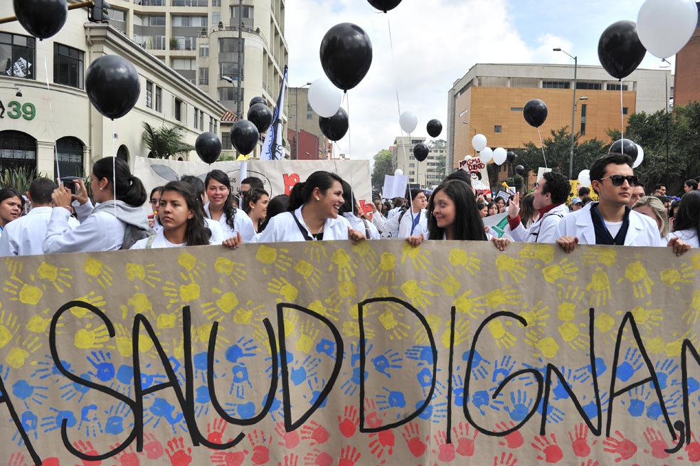 Así fueron las protestas en Bogotá contra la reforma a la salud