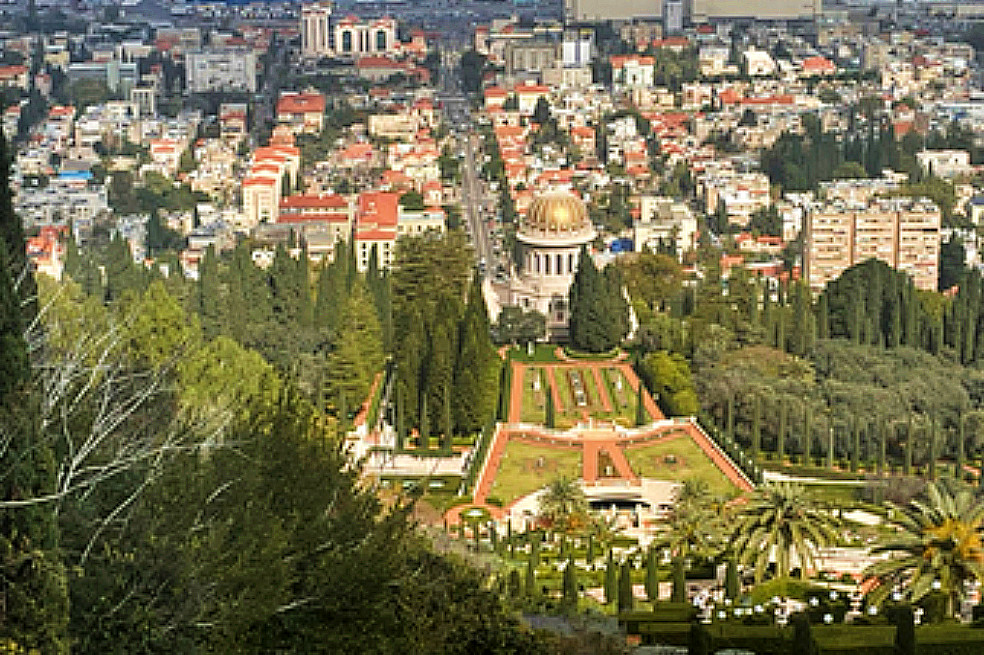 Los imponentes Jardines Colgantes de Haifa.