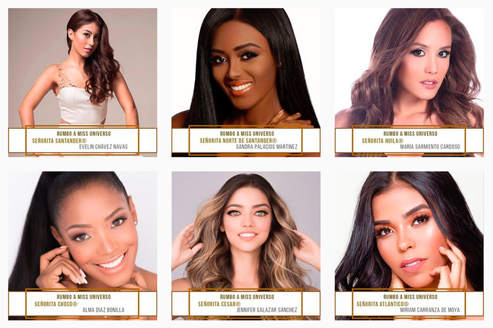 Las candidatas que aspiran representar a Colombia en Miss Universo 2018