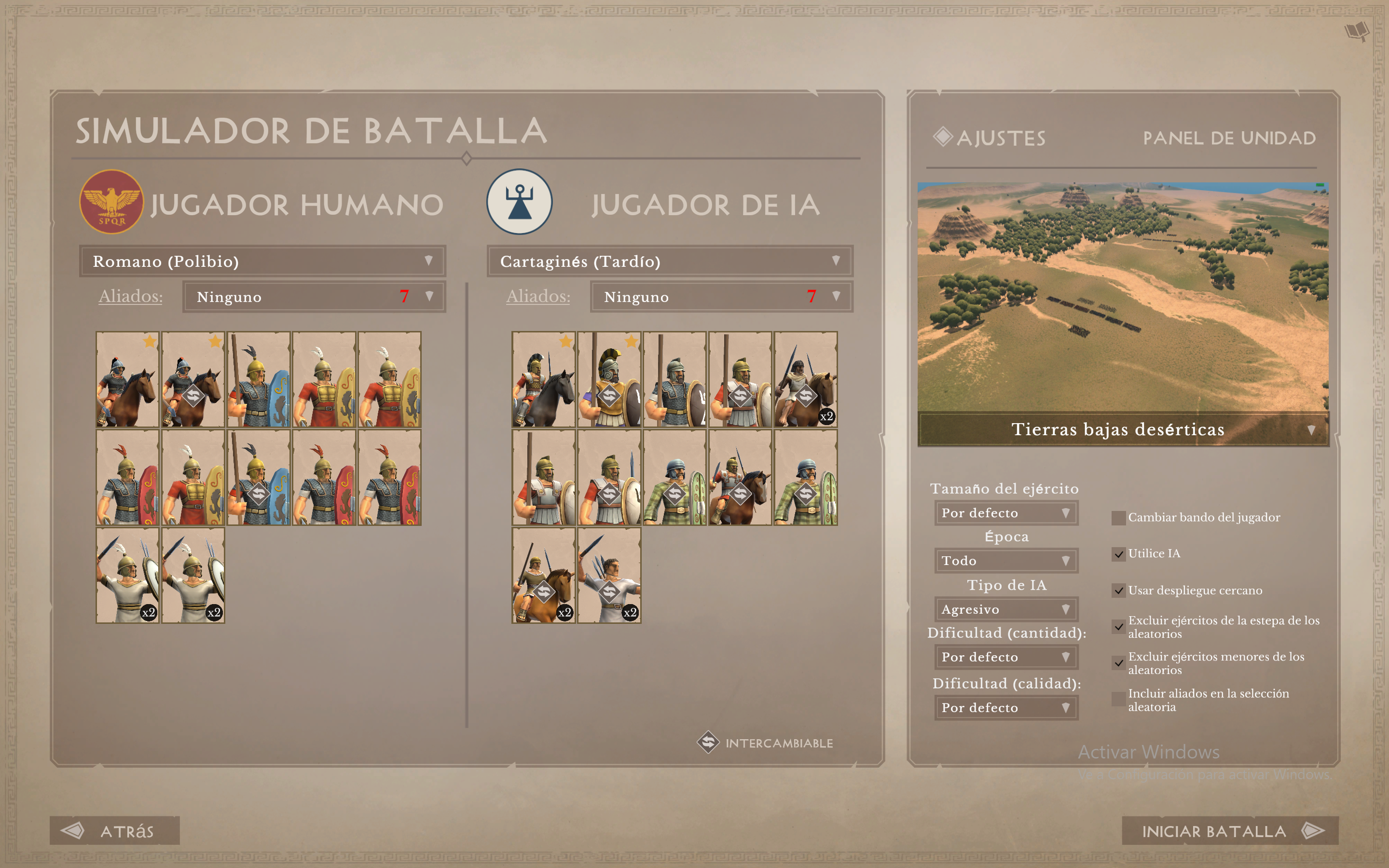 Eso sí, a diferencia del simulador de Microsoft Gaming, Strategos permite una personalización de soldados y escenarios a un nivel muy detallado.