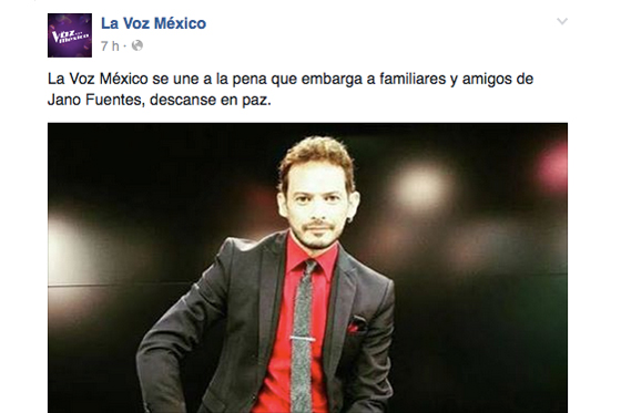 Exconcursante de «The Voice México» fue asesinado en EE.UU.