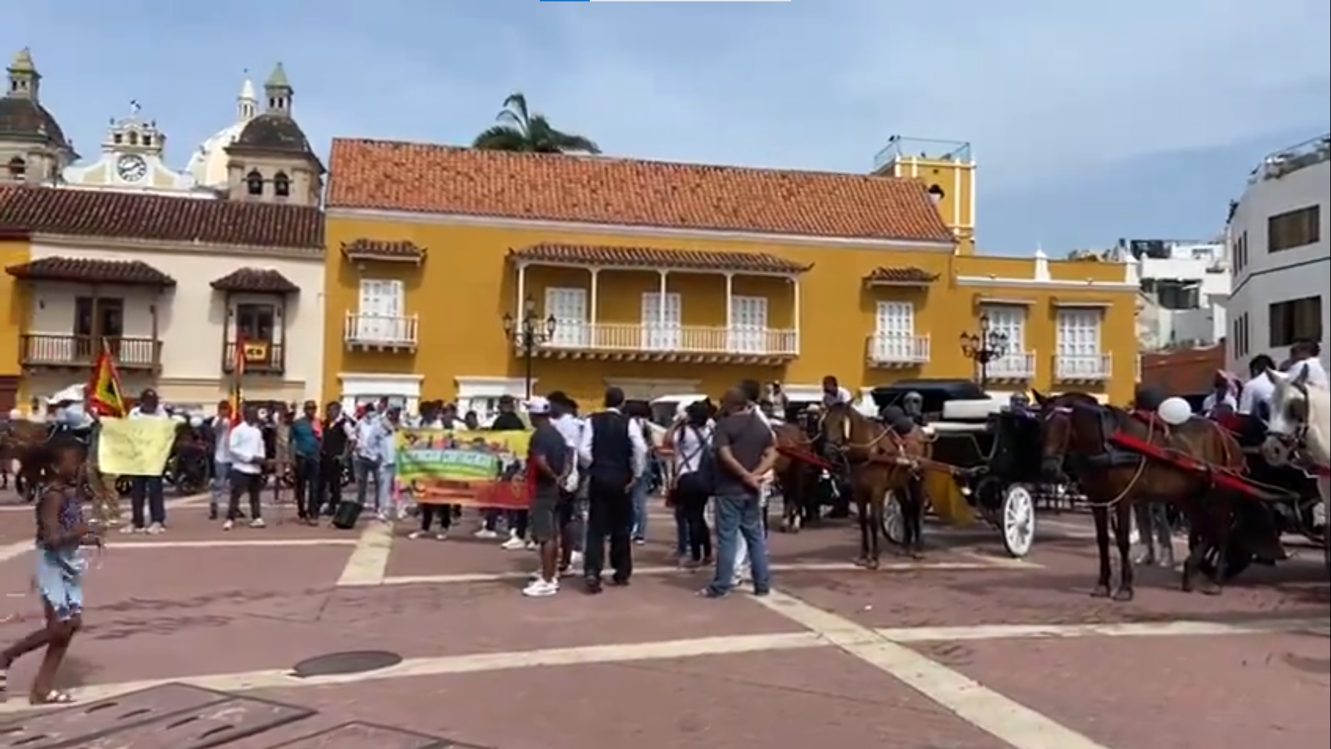¿Por qué salieron a protestar los cocheros de Cartagena?