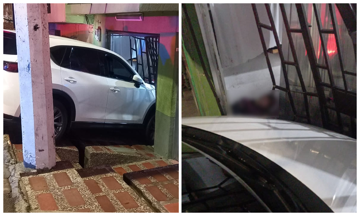 Mujer atropelló a hombres que presuntamente pretendían robarla en Medellín