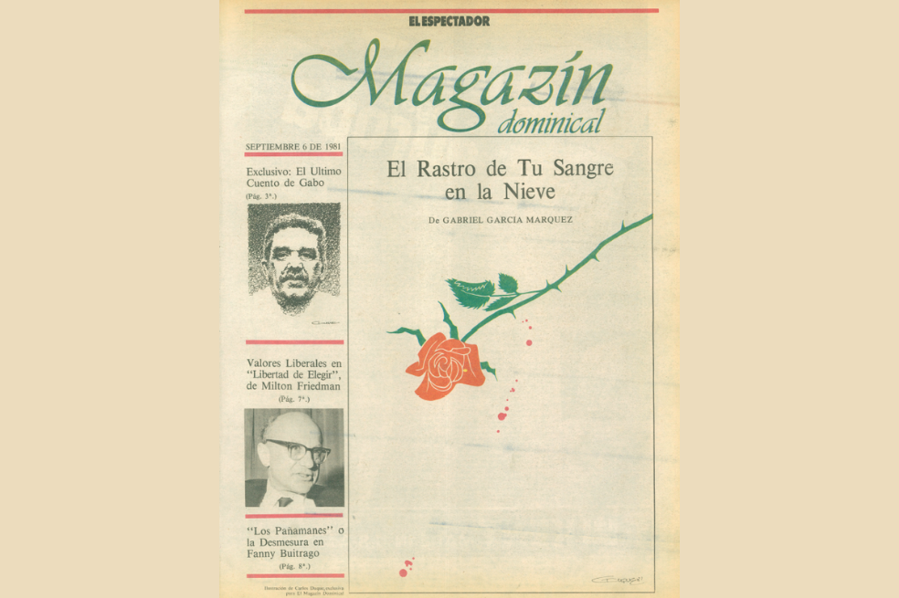 Portada dedicada a Gabriel García Márquez.